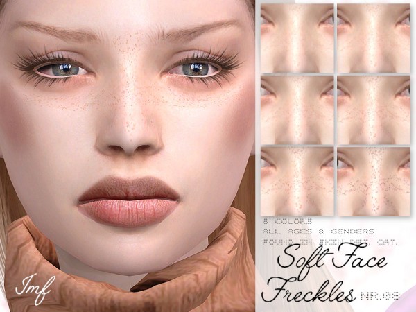  The Sims Resource: Soft Face Freckles N.08 by IzzieMcFire
