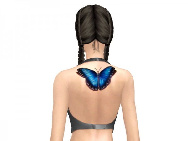 The Sims Resource: Back Tattoo V2 by Kayzrock91
