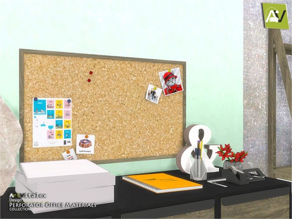  The Sims Resource: Perforator Office Materials by ArtVitalex