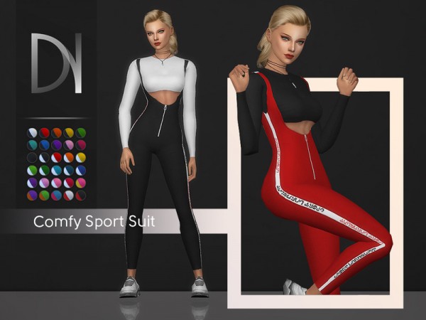  The Sims Resource: Comfy Sport Suit by DarkNighTt
