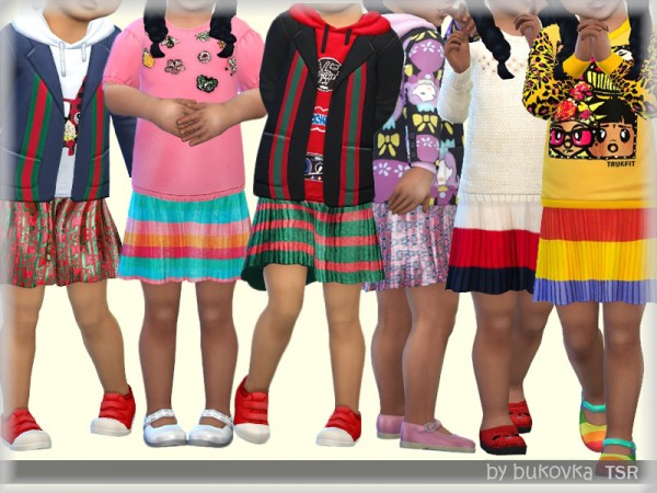  The Sims Resource: Pleated Skirt by bukovka