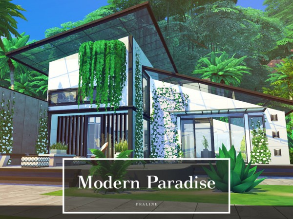  The Sims Resource: Modern Paradise House by Pralinesims