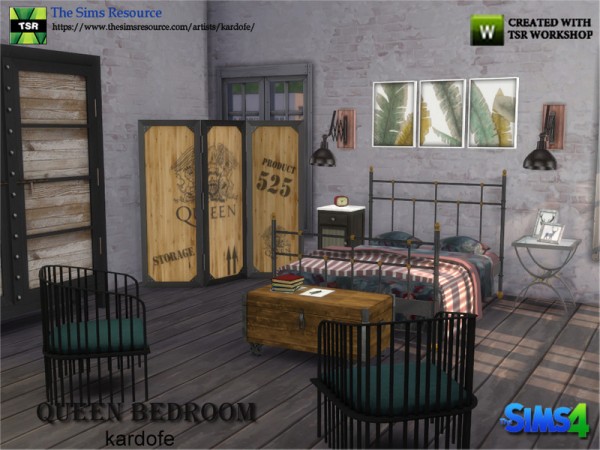  The Sims Resource: Queen Bedroom by Kardofe