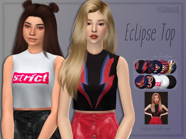  The Sims Resource: Eclipse Top by Trillyke