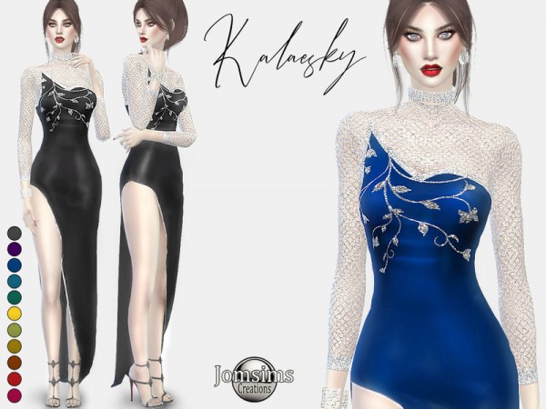  The Sims Resource: Kalaesky dress by jomsims