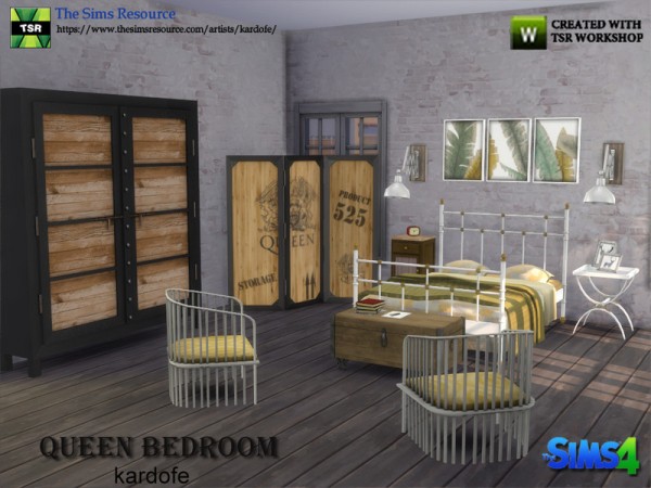  The Sims Resource: Queen Bedroom by Kardofe