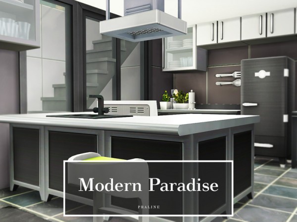  The Sims Resource: Modern Paradise House by Pralinesims