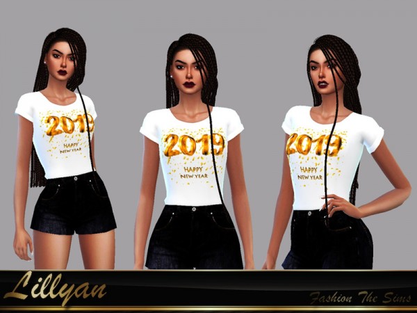  The Sims Resource: Top Happy New Year by LYLLYAN