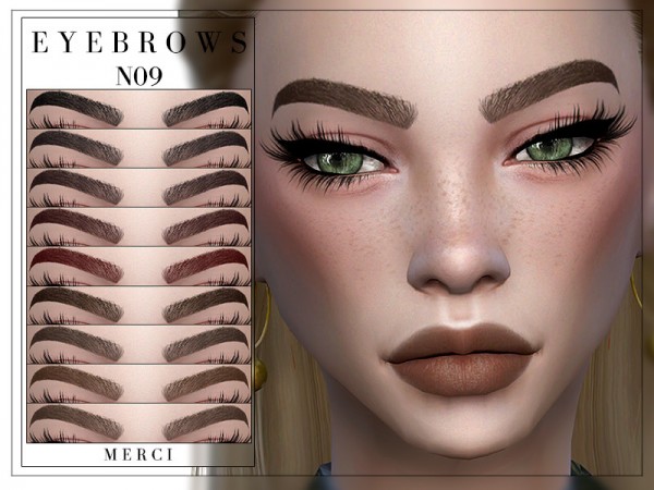  The Sims Resource: Eyebrows N09 by Merci
