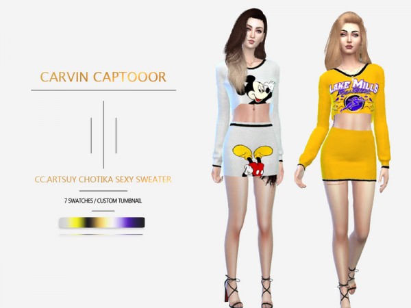  The Sims Resource: Artsuy chotika sweater by carvin captoor