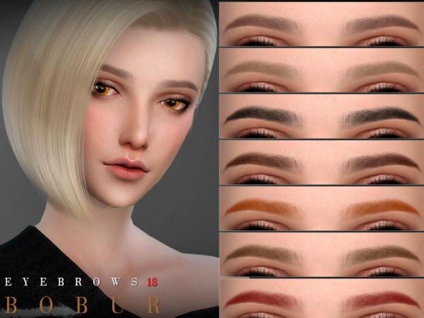  The Sims Resource: Eyebrows 18 by Bobur3