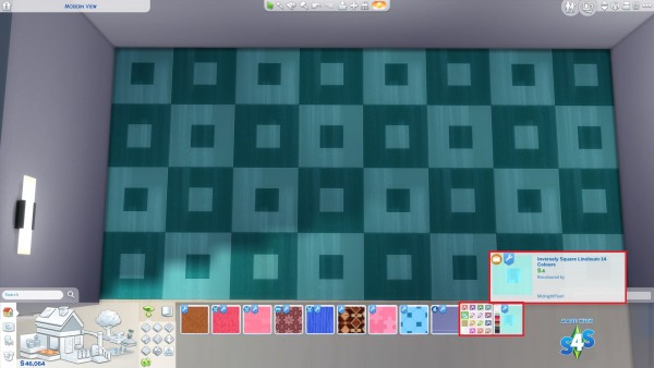  Mod The Sims: Inversely Square Linoleum by wendy35pearly