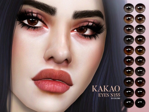  The Sims Resource: Kakao Eyes N155 by Pralinesims