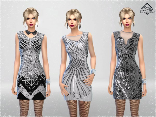  The Sims Resource: Happy New Year Dress by Devirose