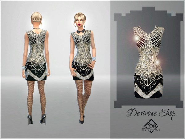  The Sims Resource: Happy New Year Dress by Devirose