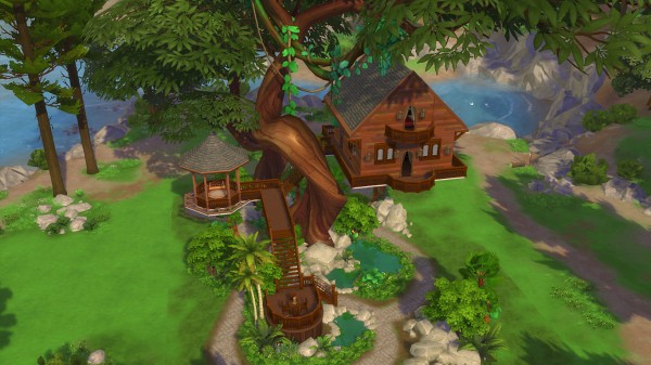  Mod The Sims: Tree House (No CC) by Oo NURSE oO