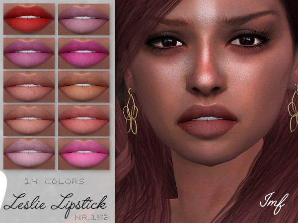  The Sims Resource: Leslie Lipstick N.152 by IzzieMcFire