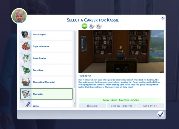  Mod The Sims: Therapist Career  by Azaryxe