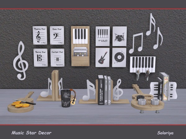  The Sims Resource: Music Star Decor by soloriya
