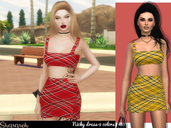  The Sims Resource: Nicky Dress by Sharareh