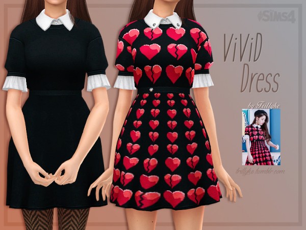  The Sims Resource: ViViD Dress by Trillyke