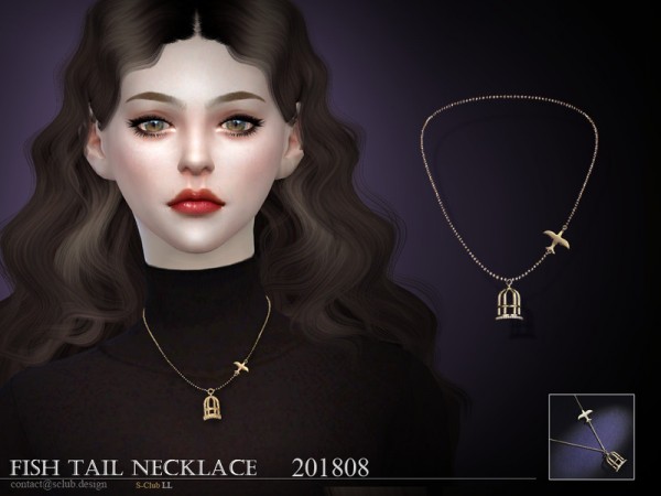  The Sims Resource: Necklace F 201808 by S Club