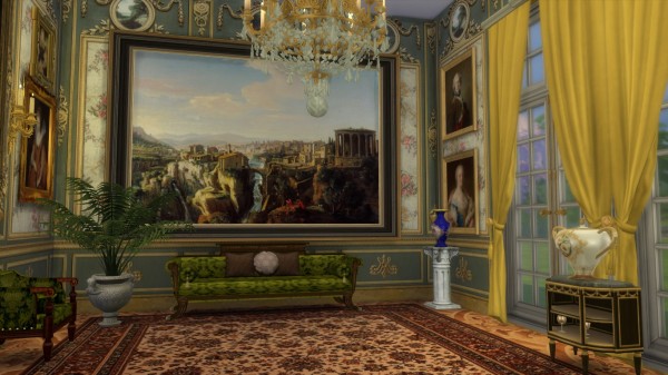  Regal Sims: Marie Antoinette Floral Walls