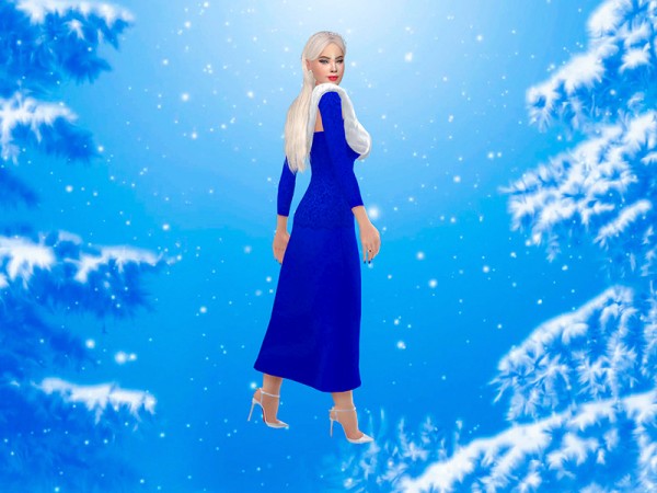  The Sims Resource: Winter Wonderland CAS Background II by KatVerseCC