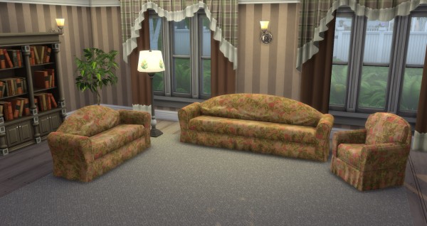  Mod The Sims: Floral Fantasy Couches converted by simsi45