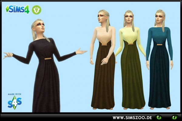  Blackys Sims 4 Zoo: Coarse linen dress by Meryane