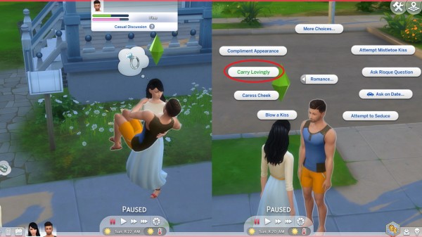  Mod The Sims: Leap Into Arms and Carry Lovingly  by andrian m.l