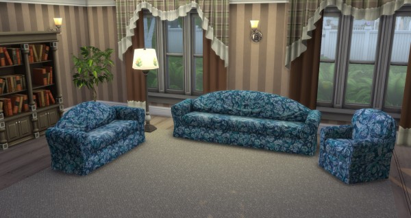  Mod The Sims: Floral Fantasy Couches converted by simsi45