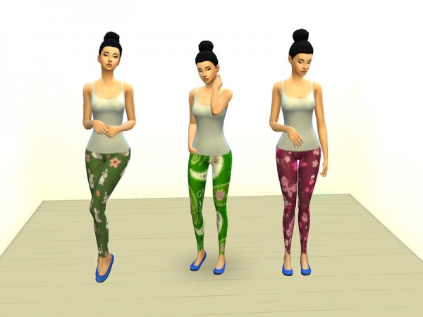  The Sims Resource: Spring Leggings by Vanilla Lamb