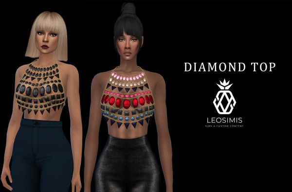  Leo 4 Sims: Diamond Top recolored