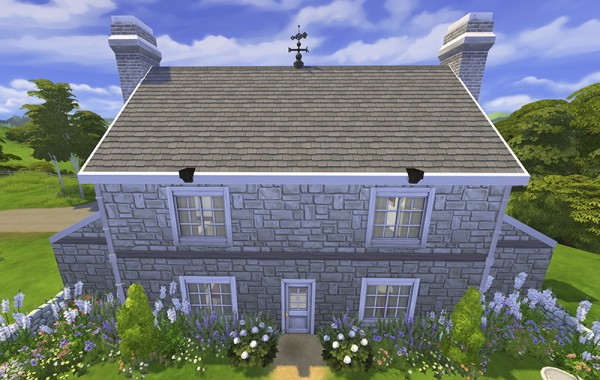  Mod The Sims: Georgian Country Cottage (NO CC) by FernSims