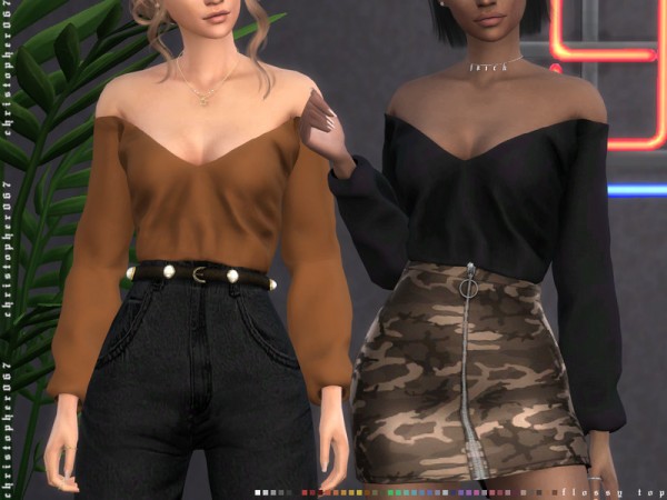  The Sims Resource: Flossy Top by Christopher067