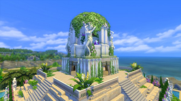  Mod The Sims: Mount Olympus Temple (No CC) by Oo NURSE oO