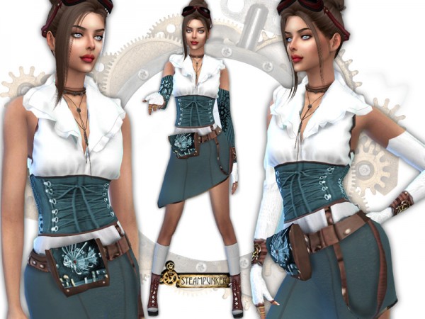  The Sims Resource: Steampunk dress by Sims House