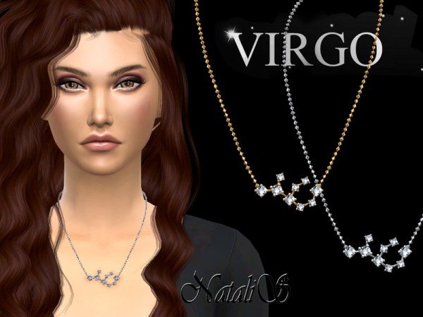  The Sims Resource: Virgo zodiac necklace by NataliS