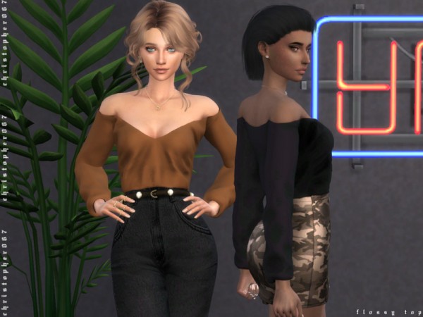  The Sims Resource: Flossy Top by Christopher067