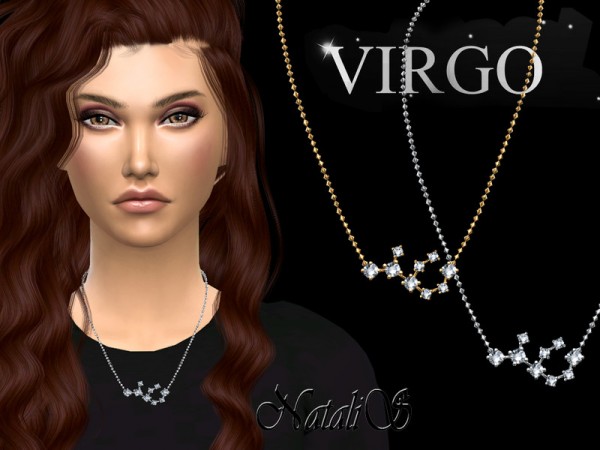  The Sims Resource: Virgo zodiac necklace by NataliS