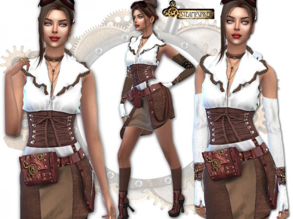  The Sims Resource: Steampunk dress by Sims House