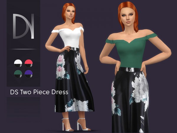  The Sims Resource: Two Piece Dress by DarkNighTt