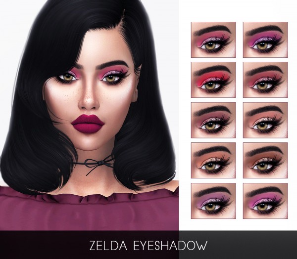  Frost Sims 4: Zelda eyeshadow and Leah Lips