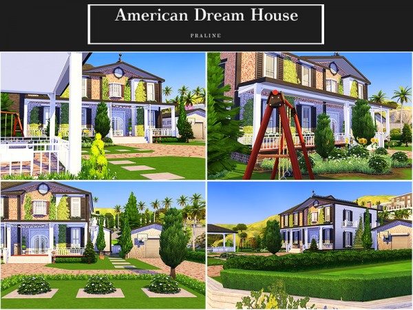  The Sims Resource: American Dream House by Pralinesims