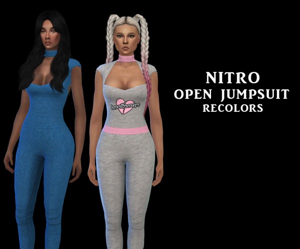  Leo 4 Sims: Open Jumpsuit