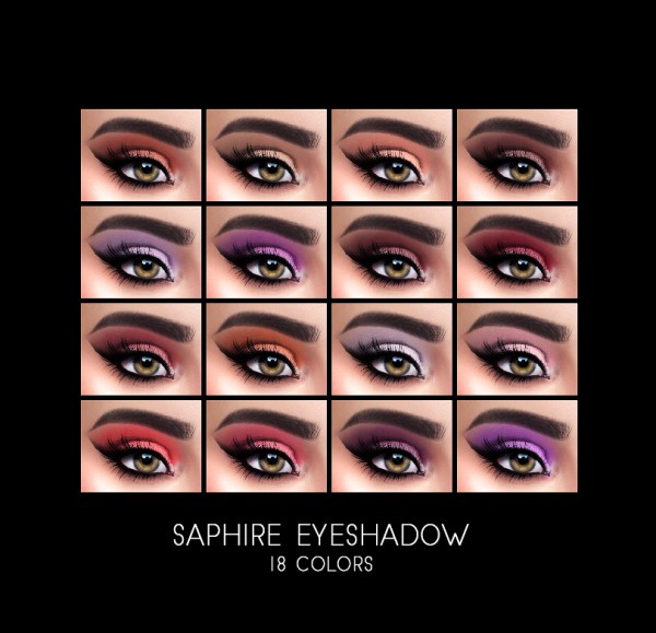  Frost Sims 4: Saphire Eyeshadow