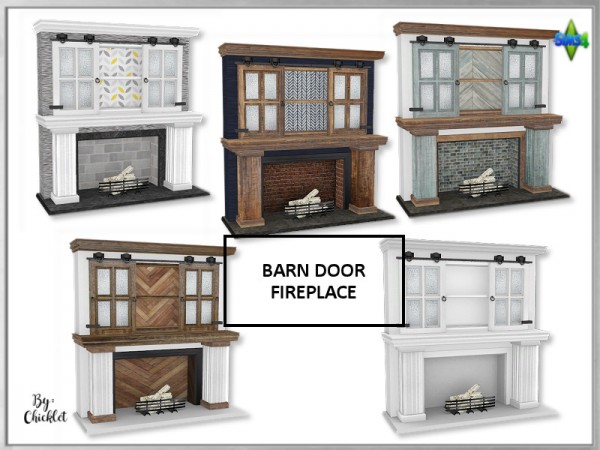  Simthing New: Barn Door Fireplaces