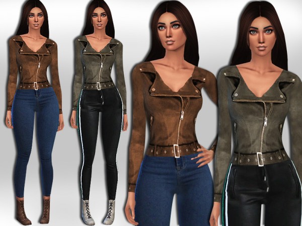  The Sims Resource: Trendy Suede Jackets by Saliwa
