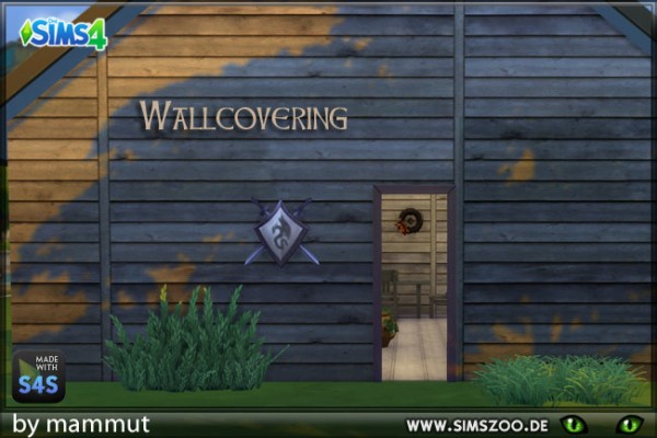  Blackys Sims 4 Zoo: Old Wood 2 walls by mammut
